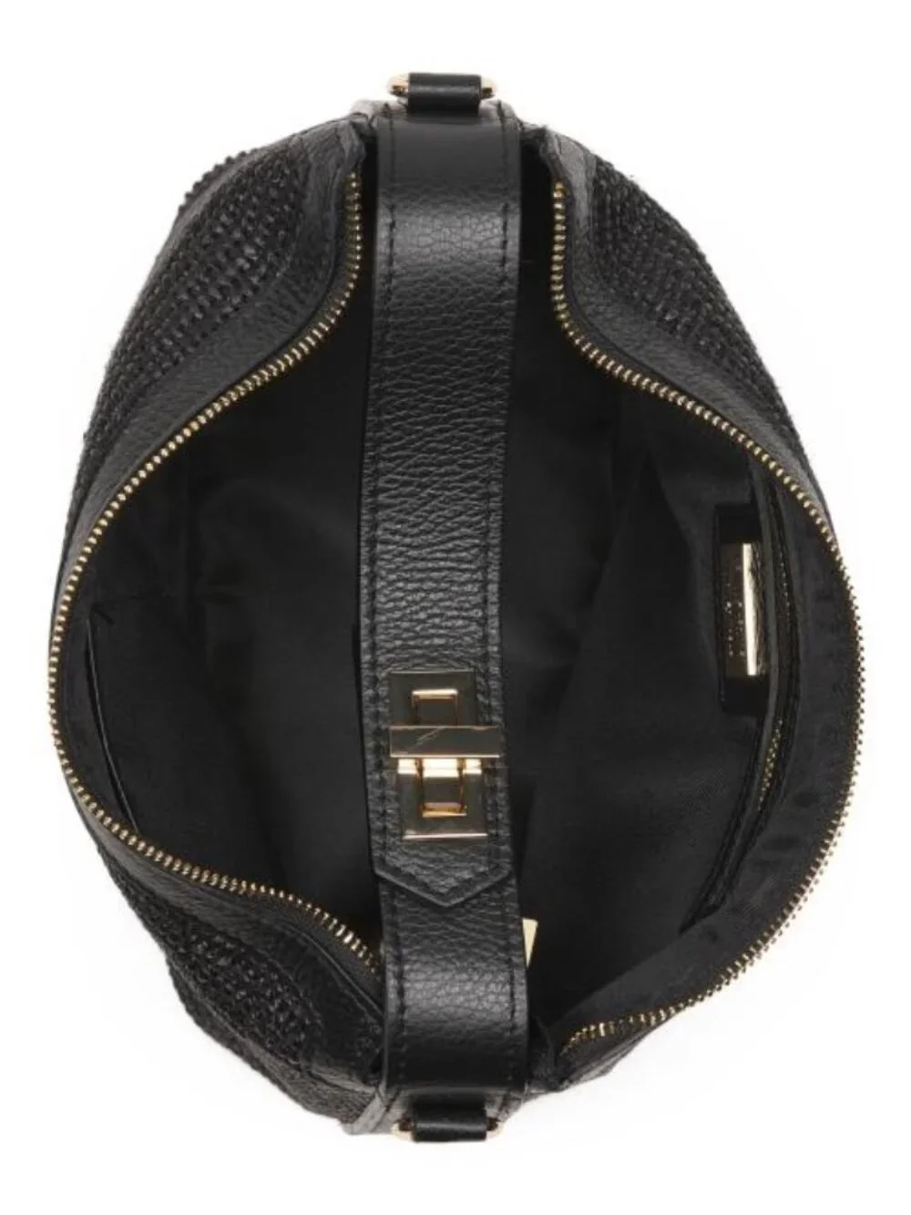 VIOLA CASTELLANI Made In Italy Straw Medium Foldable Handle Satchel